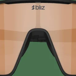 Bliz P001s Matte Black/Coral Orange Mirror Blue