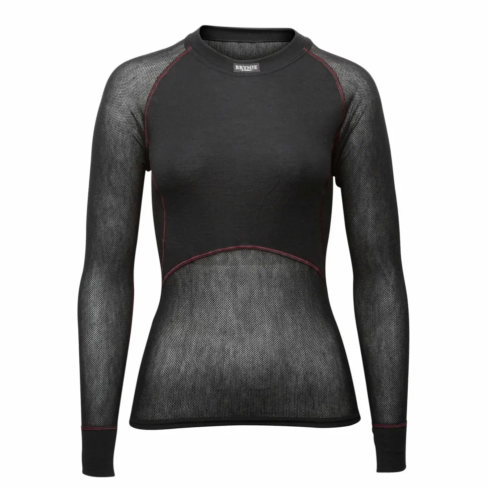Brynje Women's Wool Thermo Light Long Sleeved Shirt Black
