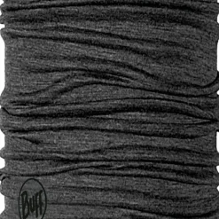 Buff Lightweight Merino Wool Tubular Solid Grey