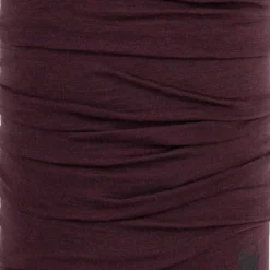 Buff Merino Lightweight Neckwear Solid Garnet