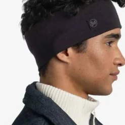 Buff Merino Wide Headband Solid Black