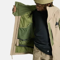 Burton Kids' Hillslope Jacket Summit Taupe/forest Moss