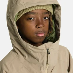 Burton Kids' Hillslope Jacket Summit Taupe/forest Moss