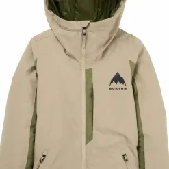 Burton Kids' Hillslope Jacket Summit Taupe/forest Moss