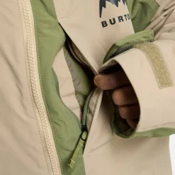 Burton Kids' Hillslope Jacket Summit Taupe/forest Moss