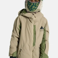Burton Kids' Hillslope Jacket Summit Taupe/forest Moss