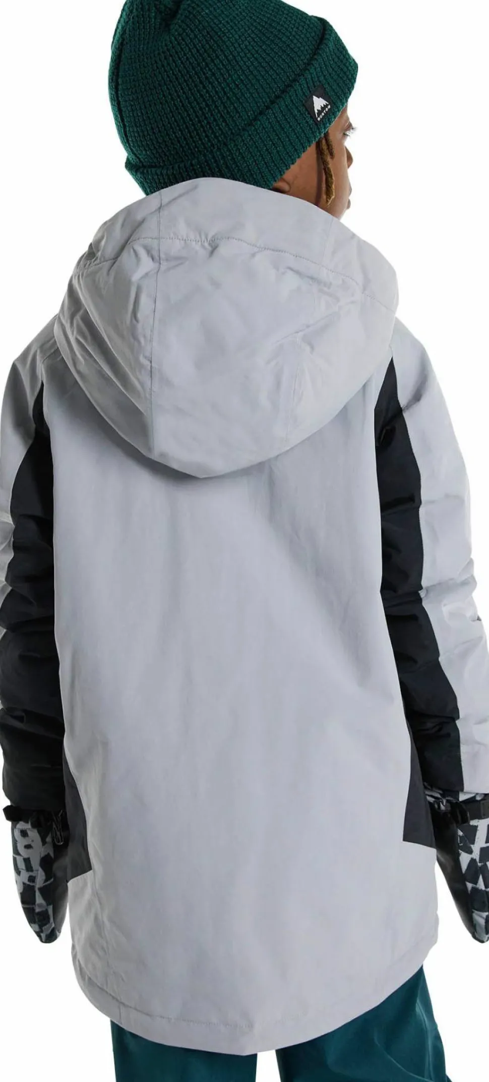 Burton Kids Skimmer Jacket Silver Sconce/true Black