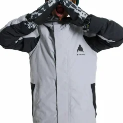 Burton Kids Skimmer Jacket Silver Sconce/true Black