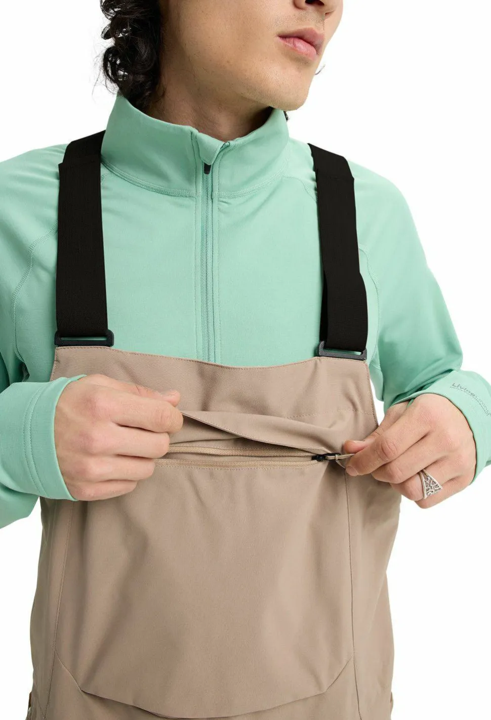 Burton Men's Reserve 2L Bib Pants Summit Taupe