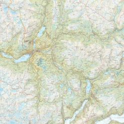 Calazo förlag Bergsdalen & Voss 1:50 000 Hiking map
