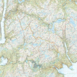 Calazo förlag Bergsdalen & Voss 1:50 000 Hiking map