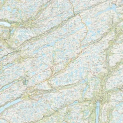 Calazo förlag Bjerkreimsheiene & Setesdal Vesthei Sør 1:50 000 Hiking map