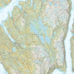 Calazo förlag Gullfjellet & Osterøy 1:25 000 Trail map