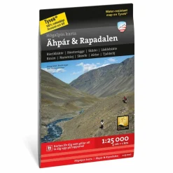 Calazo förlag Högalpin karta Ähpar & Rapadalen 1:25.000 NoColour