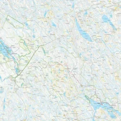 Calazo förlag Kainuu: Vuokatti, Hiidenportti & Tiilikkajärvi 1:25 000 Topographic map