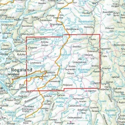 Calazo förlag Lyseheiane, Sirdalsheiane & Setesdal Vesthei Nord 1:50 000 Hiking map