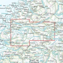 Calazo förlag Nordfjord 1:50 000 Hiking map