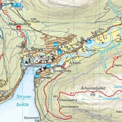 Calazo förlag Nordfjord 1:50 000 Hiking map