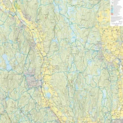 Calazo förlag Oslo: Romeriksåsene 1:20 000 Trail map