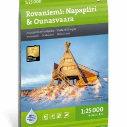 Calazo förlag Rovaniemi: Napapiiri & Ounasvaara 1:25 000 Topographic map