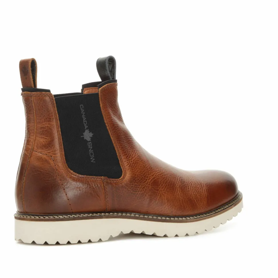 Canada Snow Men's William Chelsea Boot Cognac