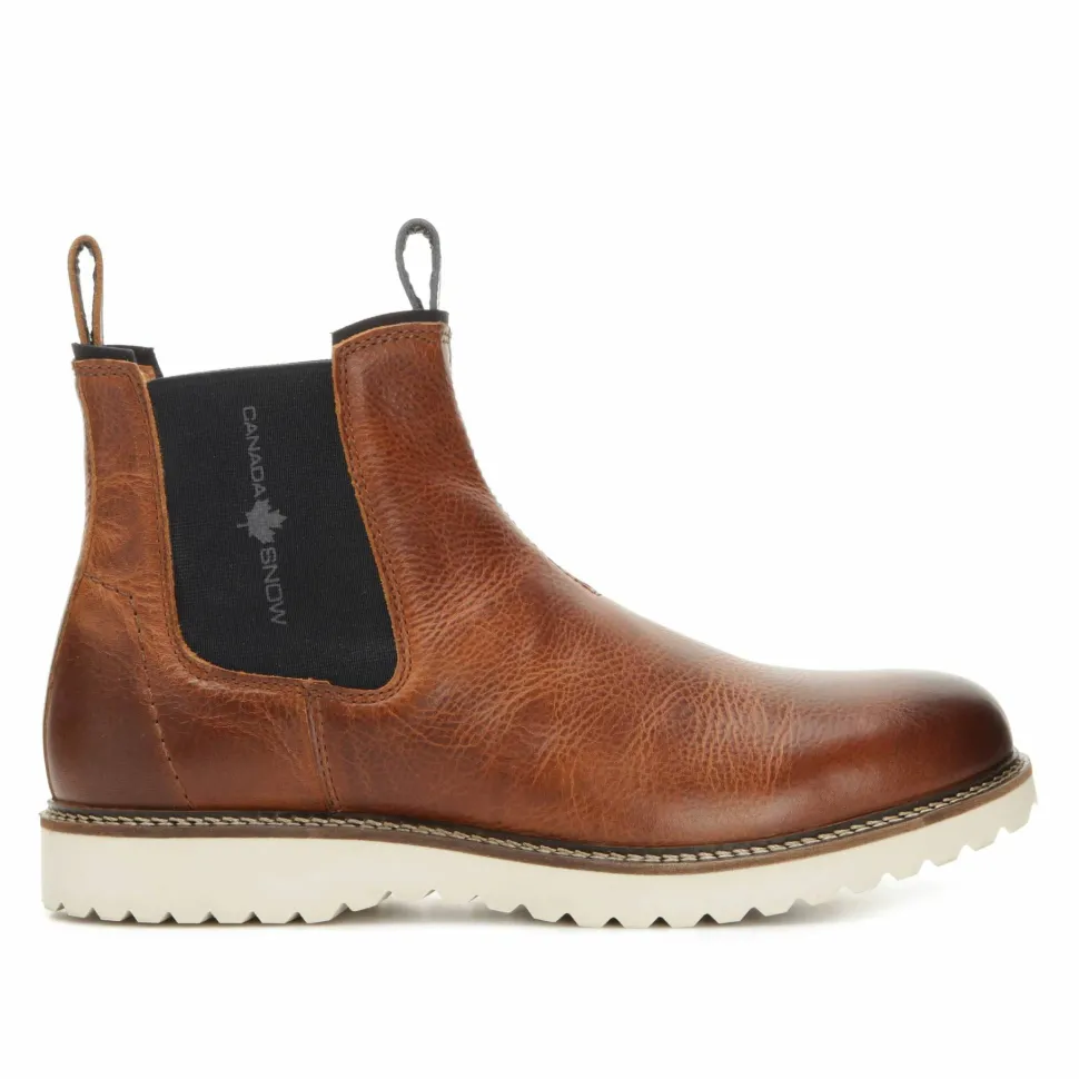 Canada Snow Men's William Chelsea Boot Cognac