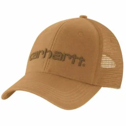 Carhartt Canvas Mesh-Back Logo Graphic Cap Carhartt Brown/oiled Walnut