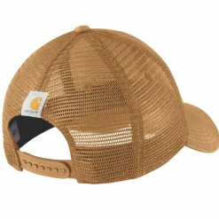 Carhartt Canvas Mesh-Back Logo Graphic Cap Carhartt Brown/oiled Walnut