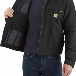 Carhartt Men's Duck Detroit Jacket Black