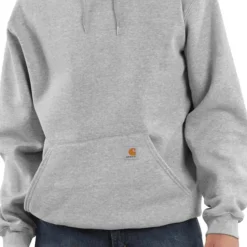 Carhartt Men's Hooded Sweatshirt Heather Grey