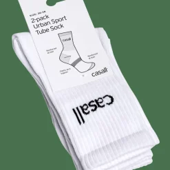 Casall Unisex Urban Tube Sock 2-Pack White
