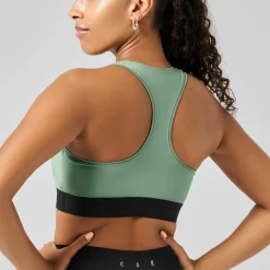 Casall Women's Graphic Sports Bra Dusty Green