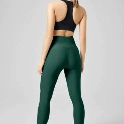 Casall Women's Graphic Sport Tights Dark Pine
