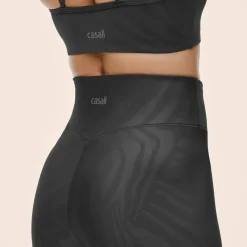 Casall Women's Heat Printed High Waist Tights Zebra Black