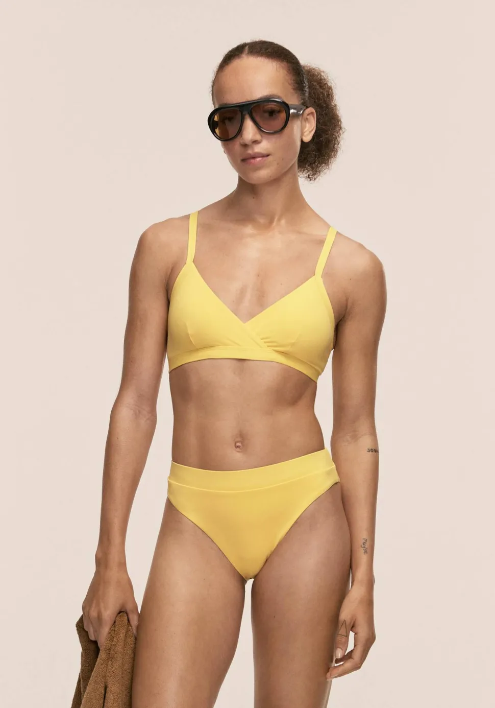 Casall Women's High Waist Bikini Brief Sunflower
