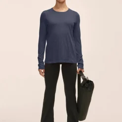 Casall Women's Soft Texture Long Sleeve Core Blue