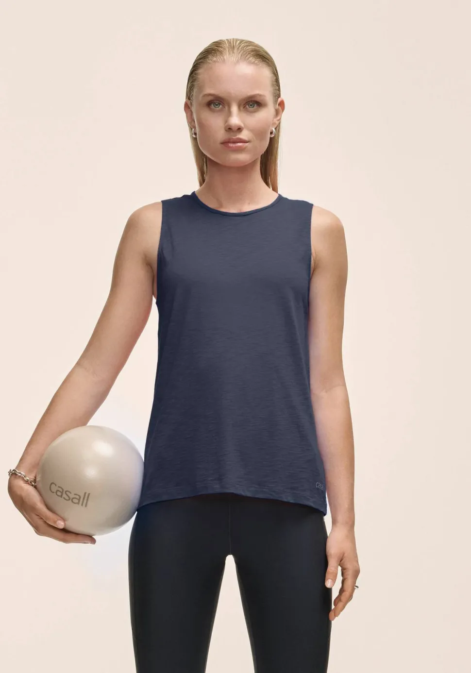 Casall Women's Soft Texture Tank Core Blue