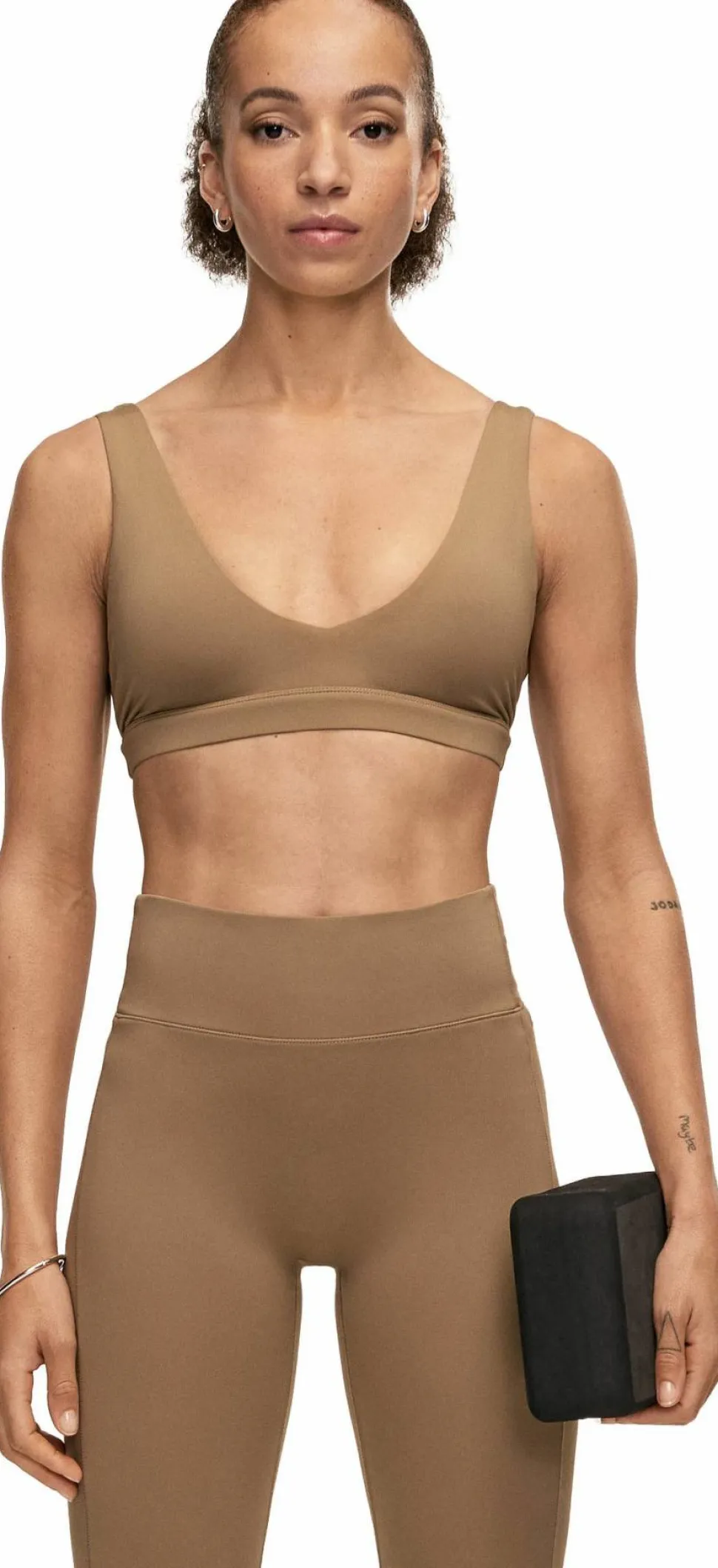 Casall Women's Soft Touch Padded Sports Bra Light Khaki