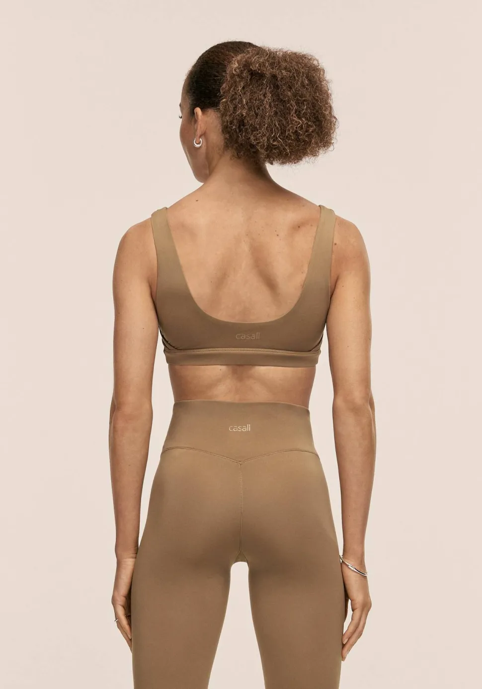 Casall Women's Soft Touch Padded Sports Bra Light Khaki