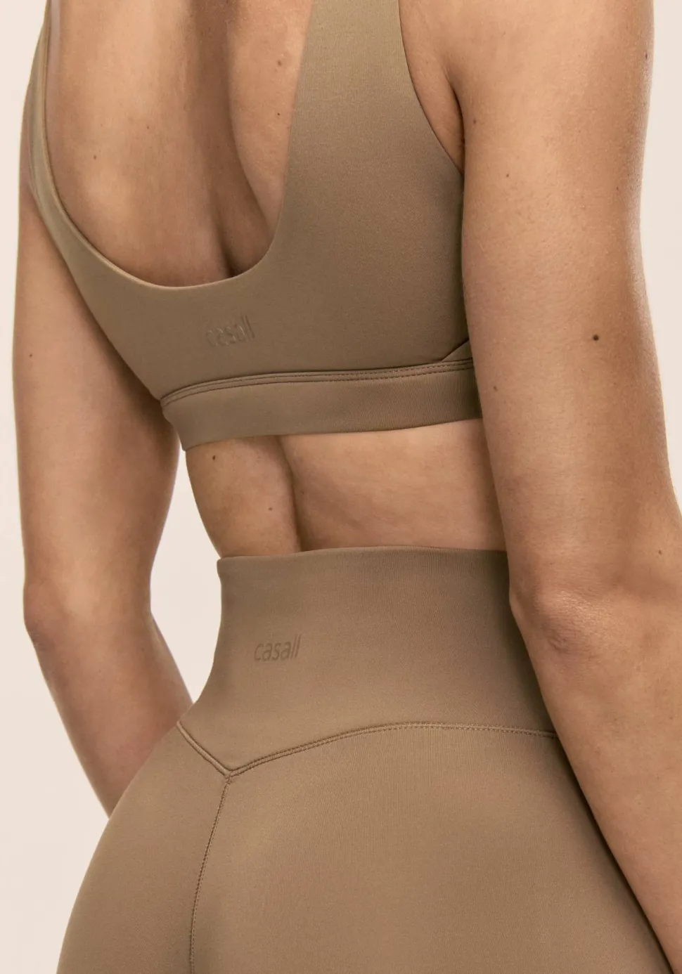 Casall Women's Soft Touch Padded Sports Bra Light Khaki
