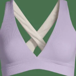 Casall Women's V-Neck Crossback Bikini Top Lavender
