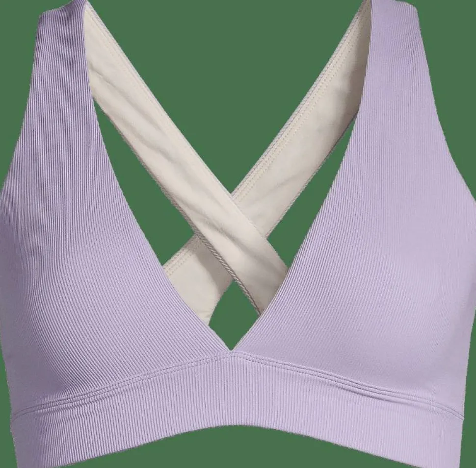 Casall Women's V-Neck Crossback Bikini Top Lavender