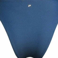 Casall Women's Waffle High Leg Bikini Bottom Deep Ocean