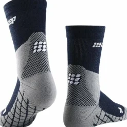 CEP Men's Hiking Light Merino Mid Cut Compression Socks Blue