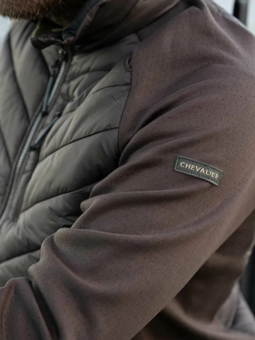 Chevalier Men's Hunter Hybrid Jacket Leather Brown