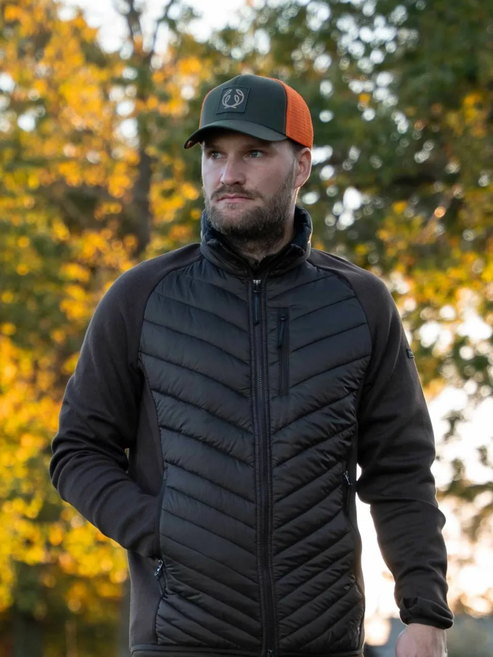 Chevalier Men's Hunter Hybrid Jacket Leather Brown