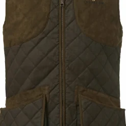 Chevalier Men's Vintage Shooting Vest Leather Brown