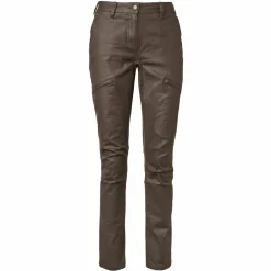Chevalier Women's Vintage Pants Leather Brown