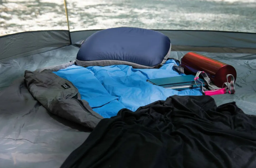 Cocoon Air-Core Hood/Camp Pillow Dark Indigo/Grey