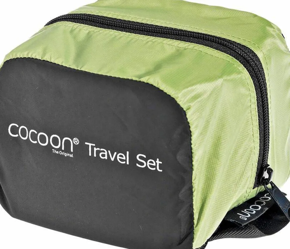 Cocoon Travel Set Ultralight 3 Pieces Wasabi/Black